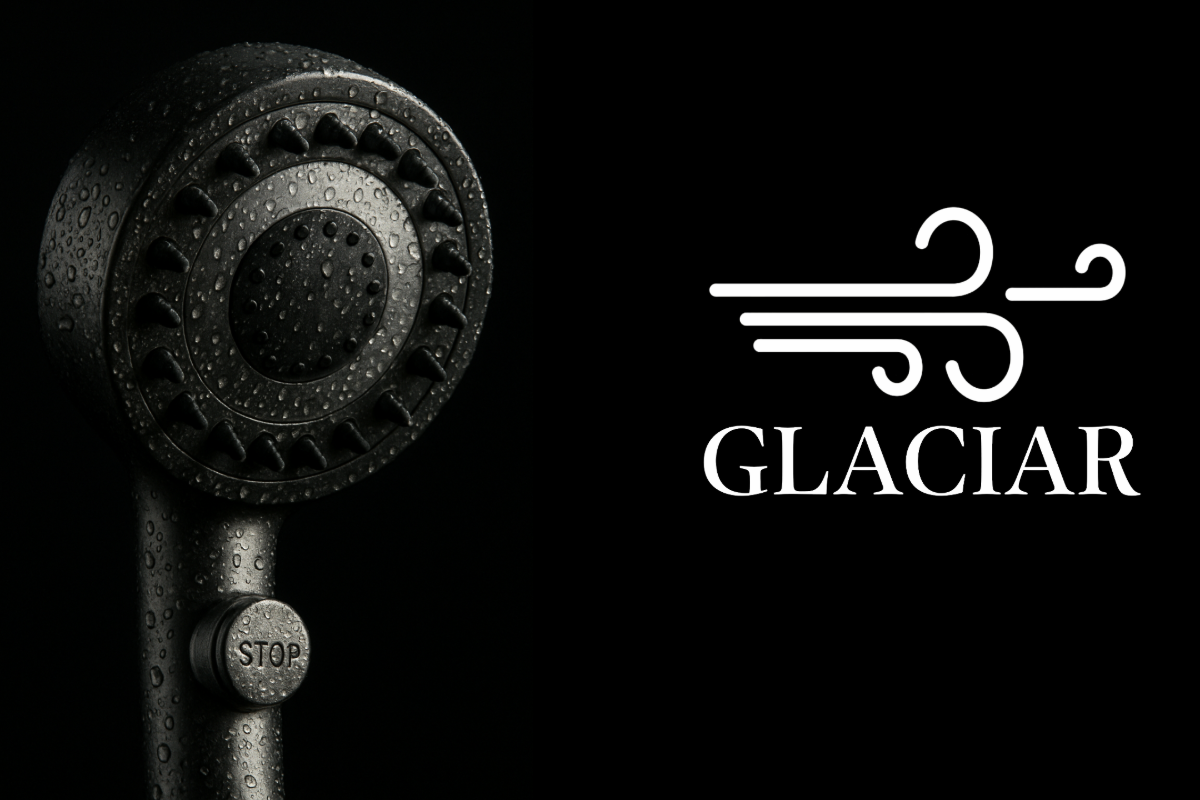 OfficialGlaciar-Premium High-Pressure Filter Shower Head – 3-Mode Adjustable Spray with Built-In Massage Brush